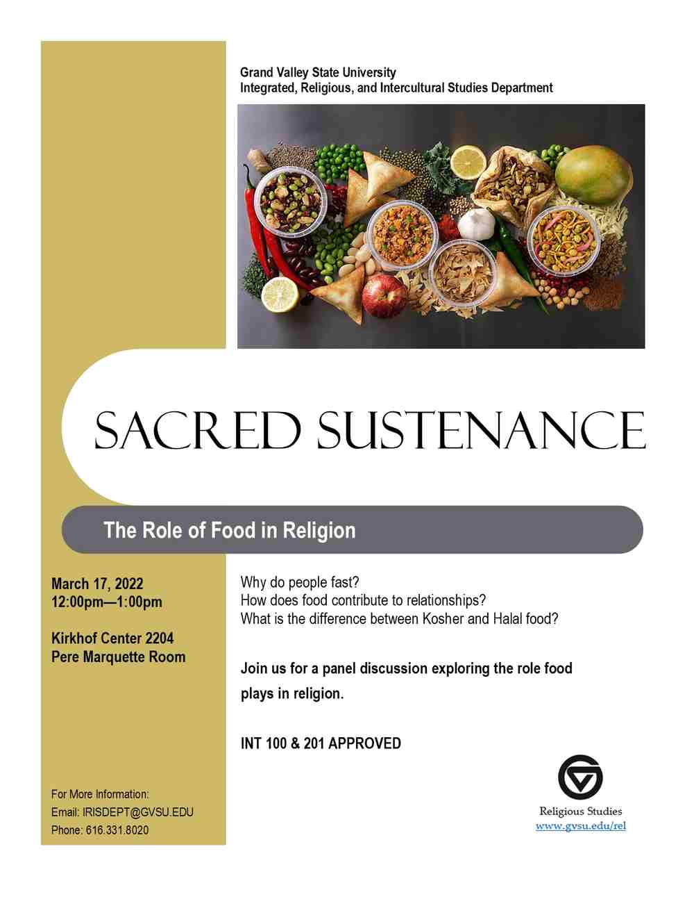 Sacred Sustenance Panel Discussion